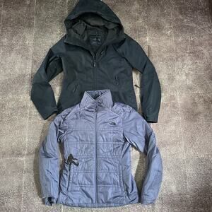 Women's The North Face Triclimate Clementine Navy Blue 3 in 1 Hooded Jacket Sz S